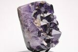 Dark Purple Amethyst Cluster With Stand - Large Points #206901-1